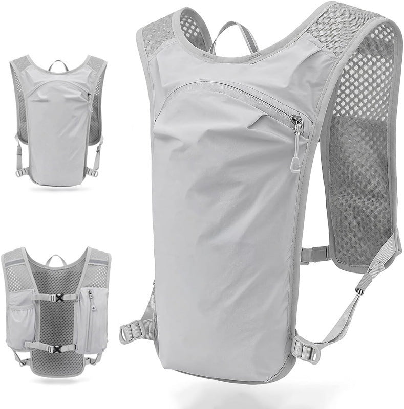 Simple Solid Color Marathon Hydration Backpack Sports Vest