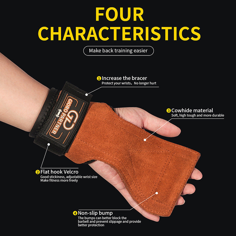 Cowhide Palm Protector Fitness Non-slip Equipment