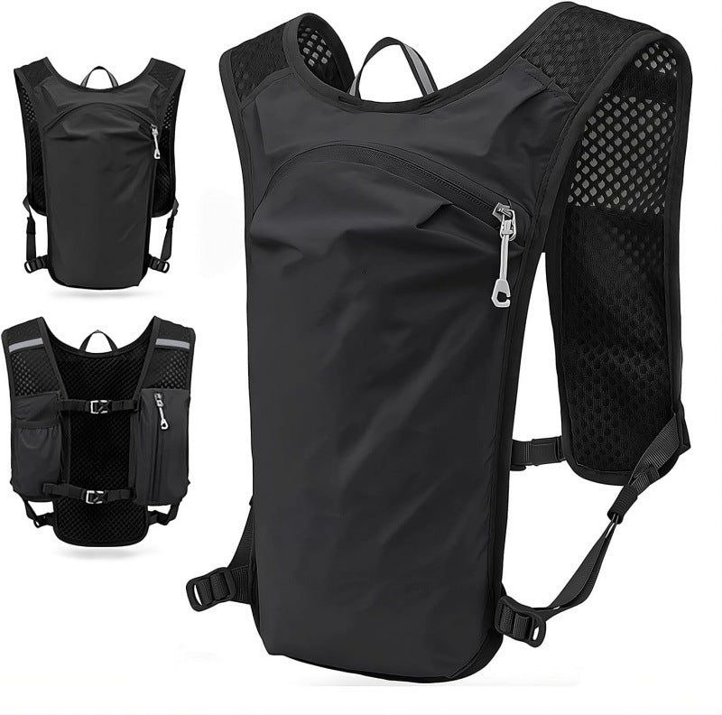 Simple Solid Color Marathon Hydration Backpack Sports Vest
